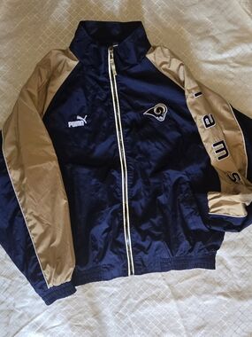 Puma Rams Navy & Gold Windbreaker Jacket